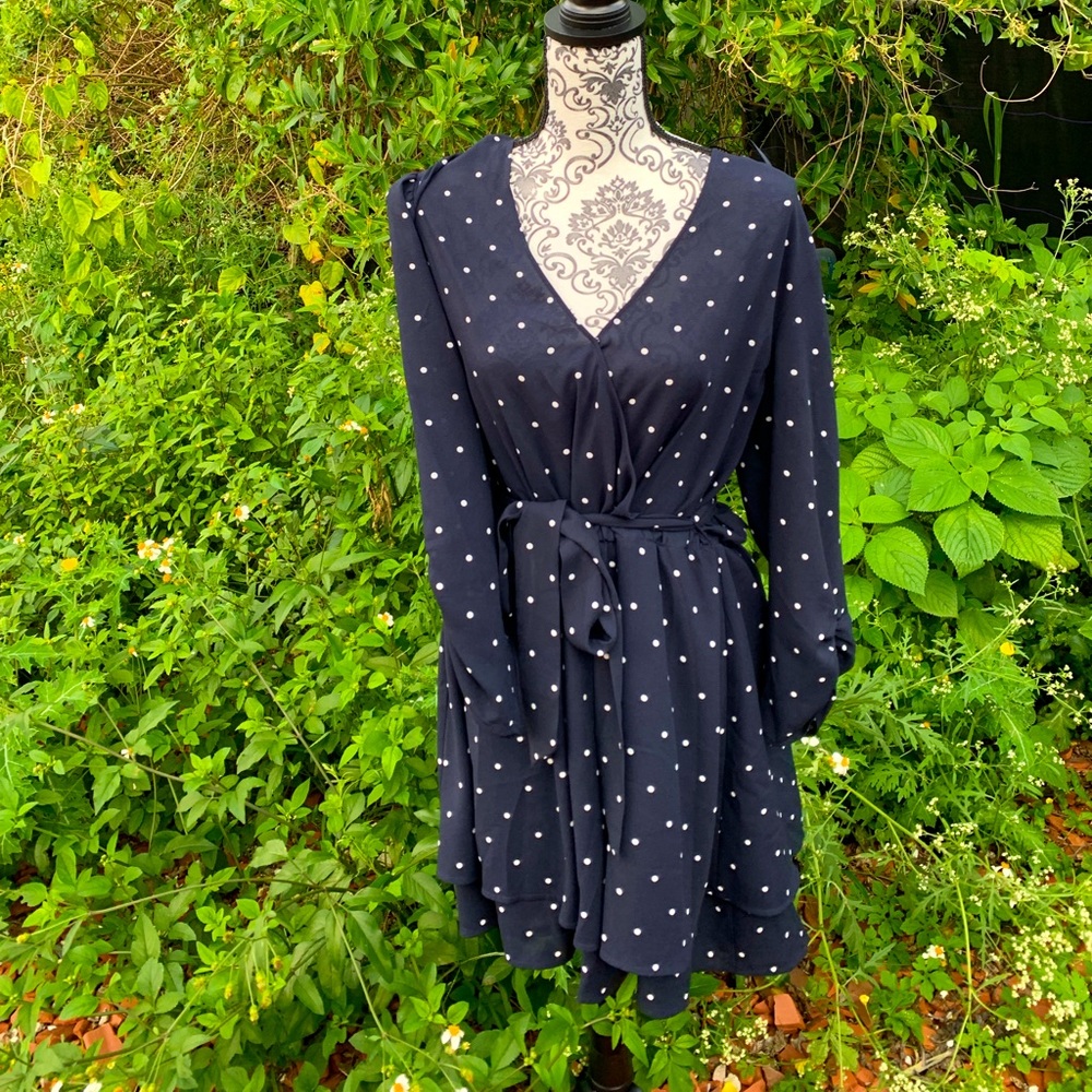 1 State Polka Dot Shift Dress